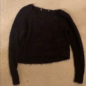 Forever 21 cropped fuzzy sweater